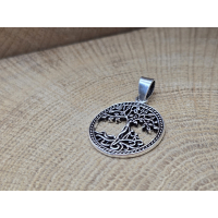 Echt zilveren hanger levensboom